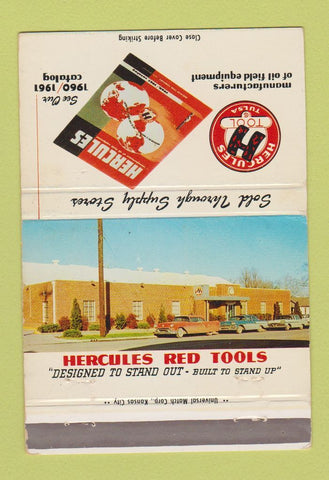 Matchbook Cover - Hercules Tool Tulsa OK 40 Strike