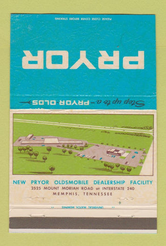 Matchbook Cover - Pryor Oldsmobile Memphis TN 40 Strike