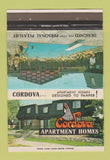 Matchbook Cover - Cordova Apartment Homes St Louis MO 40 Strike