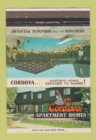 Matchbook Cover - Cordova Apartment Homes St Louis MO 40 Strike