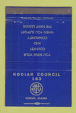 Matchbook Cover - Kodiak Council AK 40 Strike