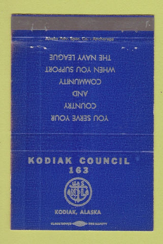 Matchbook Cover - Kodiak Council AK 40 Strike