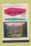 Matchbook Cover - Hotel Monticello Longview WA 40 Strike