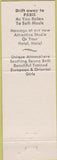 Matchbook Cover - Les Nuits De Paris Massage Girlie San Francisco?