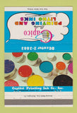 Matchbook Cover - Capico Printing Inks Litho Washington DC 40 Strike
