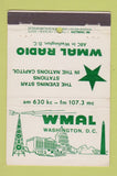 Matchbook Cover - WMAL Radio Washington DC 22 Strike Feature