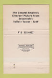 Matchbook Cover - WTOC TV Katz CBS Savannah GA WEAR 40 Strike