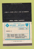 Matchbook Cover - Blue Cross Blue Shield Albany NY 40 Strike