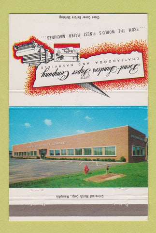 Matchbook Cover - Bond Sanders Paper Chattanooga Nashville TN 40 Strike