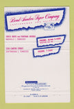 Matchbook Cover - Bond Sanders Paper Chattanooga Nashville TN 40 Strike