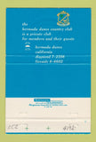 Matchbook Cover - Bermuda Dunes Country Club CA 40 Strike