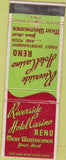 Matchbook Cover - Riverside Hotel Casino Reno NV