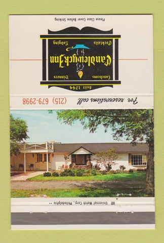 Matchbook Cover - Candlewyck Inn Green Lake PA 40 Strike
