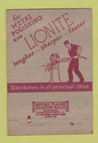 Matchbook Cover - Lionite Abrasives Niagara Falls NY 40 Strike