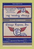 Matchbook Cover - Chicago Express Trucking New York City 40 Strike