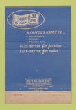 Matchbook Cover - Joan Iris Tailors Clothes Women's 40 Strike