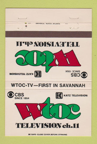 Matchbook Cover - WTOC TV Savannah GA CBS 40 Strike