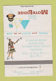Matchbook Cover - Oxnard Western Motel Lodge CA girlie Indian WEAR 40 Strike