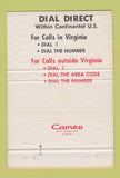 Matchbook Cover - The C&P Telephone Company VA 40 Strike