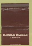 Matchbook Cover - Razzle Dazzle Restaurant Santa Monica CA WEAR 40 Strike