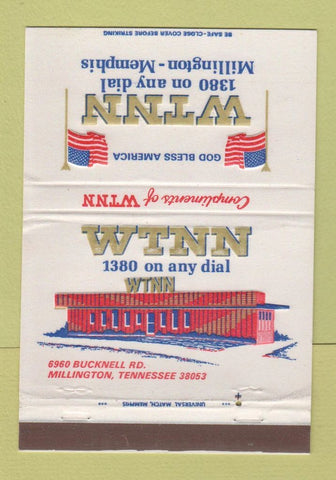 Matchbook Cover - WTNN Radio Millington TN 40 Strike