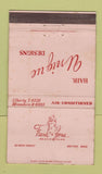 Matchbook Cover - Frank Zona Beauty Salon Boston MA WEAR 36 Strike
