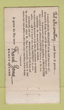 Matchbook Cover - Frank Zona Beauty Salon Boston MA WEAR 36 Strike