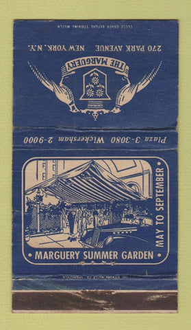 Matchbook Cover - The Marguery New York City WEAR 36 Strike
