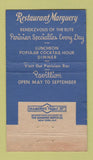 Matchbook Cover - The Marguery New York City WEAR 36 Strike