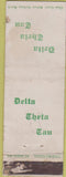 Matchbook Cover - Delta Cheta Tau Star WORN