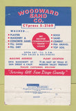 Matchbook Cover - Woodward Sand San Diego CA  40 Strike