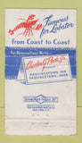 Matchbook Cover - Provincetown Inn MA WEAR 36 Strike