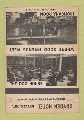 Matchbook Cover - Dryden Hotel ON Tropicana Room 40 Strike