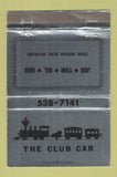 Matchbook Cover - The Club Car Hayward CA 40 Strike