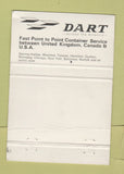 Matchbook Cover Dart Transatlantic Container Service UK England London 40 Strike