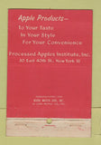 Matchbook Cover - Happy Apple New York City 40 Strike