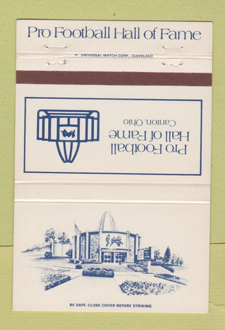 Matchbook Cover - Pro Football Hall of Fame Canton OH 40 Strike