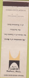 Matchbook Cover - Hotel 128 Dedham MA