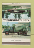 Matchbook Cover - Yahrs Ready Mix Concrete   40 Strike