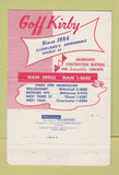 Matchbook Cover - Goff Kirby Concrete 1959 Cleveland OH 40 Strike