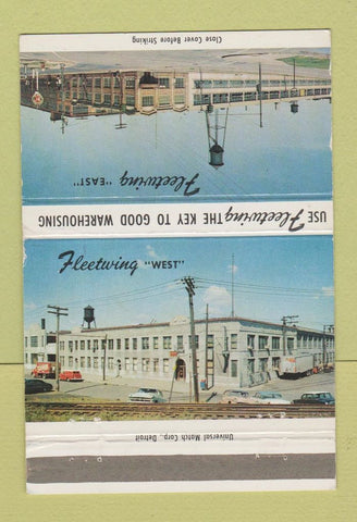 Matchbook Cover - Fleetwing Terminal Trucking Warehouse Detroit? 40 Strike