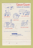 Matchbook Cover - Space Saver Kleenex Tissues 40 Strike