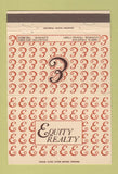 Matchbook Cover - Equity Realty Conroe TX 40 Strike
