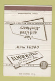 Matchbook Cover - Elmer Pfeil Machinery Cleveland OH 40 Strike