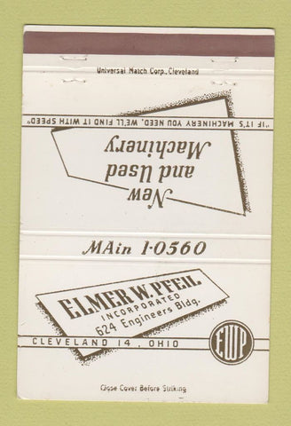 Matchbook Cover - Elmer Pfeil Machinery Cleveland OH 40 Strike