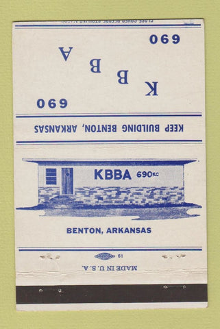 Matchbook Cover - KBBA Radio Benton AR 690 40 Strike