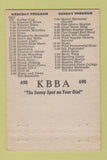 Matchbook Cover - KBBA Radio Benton AR 690 40 Strike