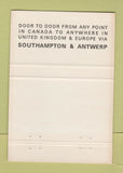 Matchbook Cover - Dart Container Line Montreal Toronto Winnipeg 40 Strike