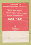 Matchbook Cover - Center Rentals Sales Service Denver Colorado 40 Strike