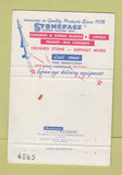 Matchbook Cover - York Stone Supply Concrete York PA 40 Strike